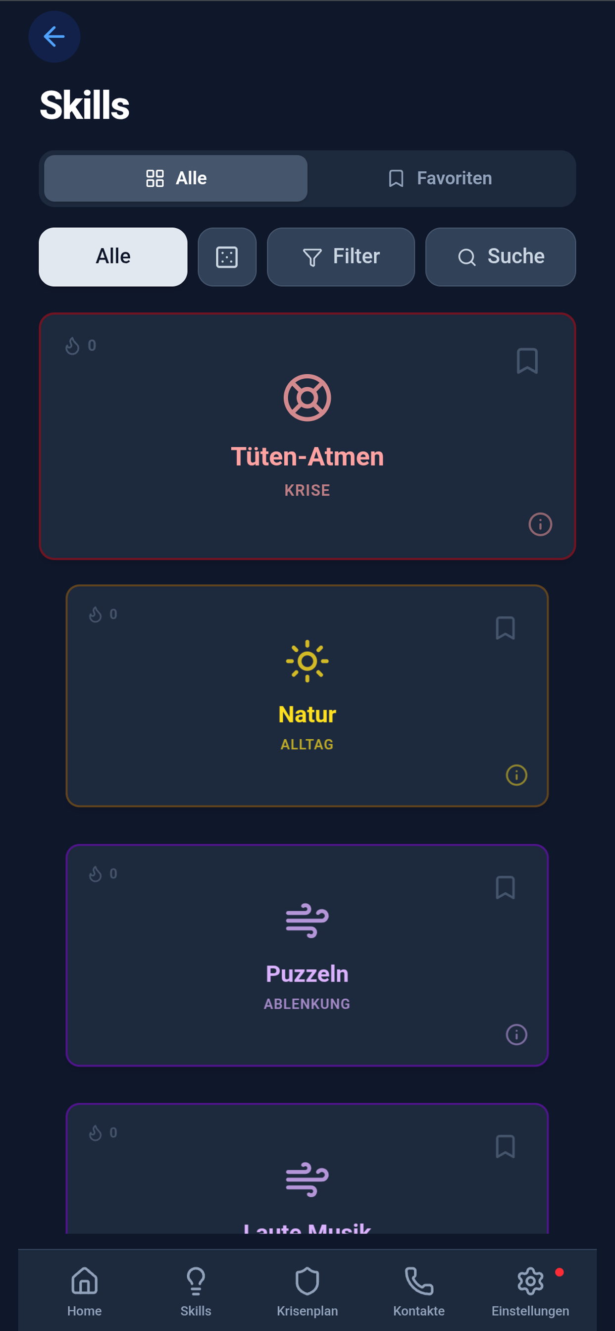 DBT Skills Bibliothek