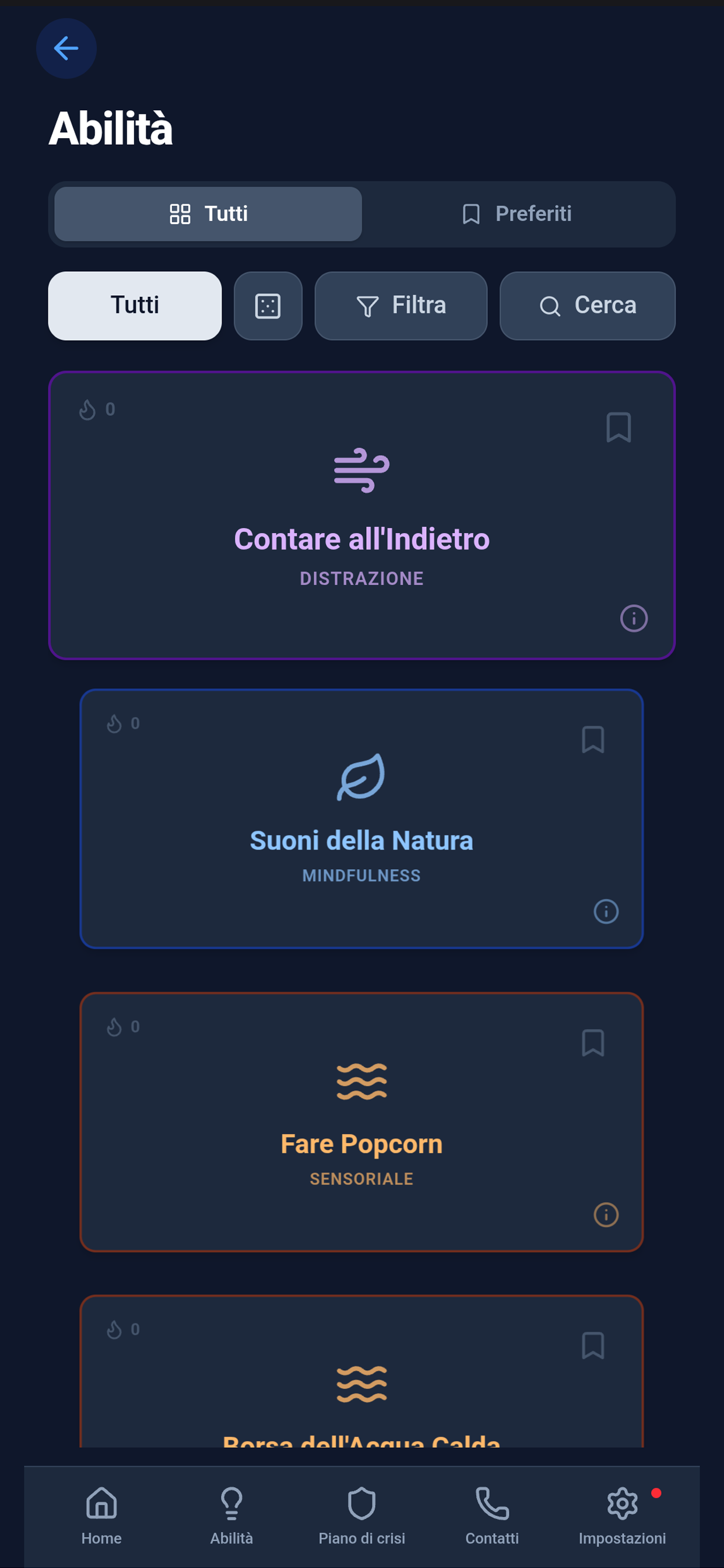 Libreria Abilità DBT