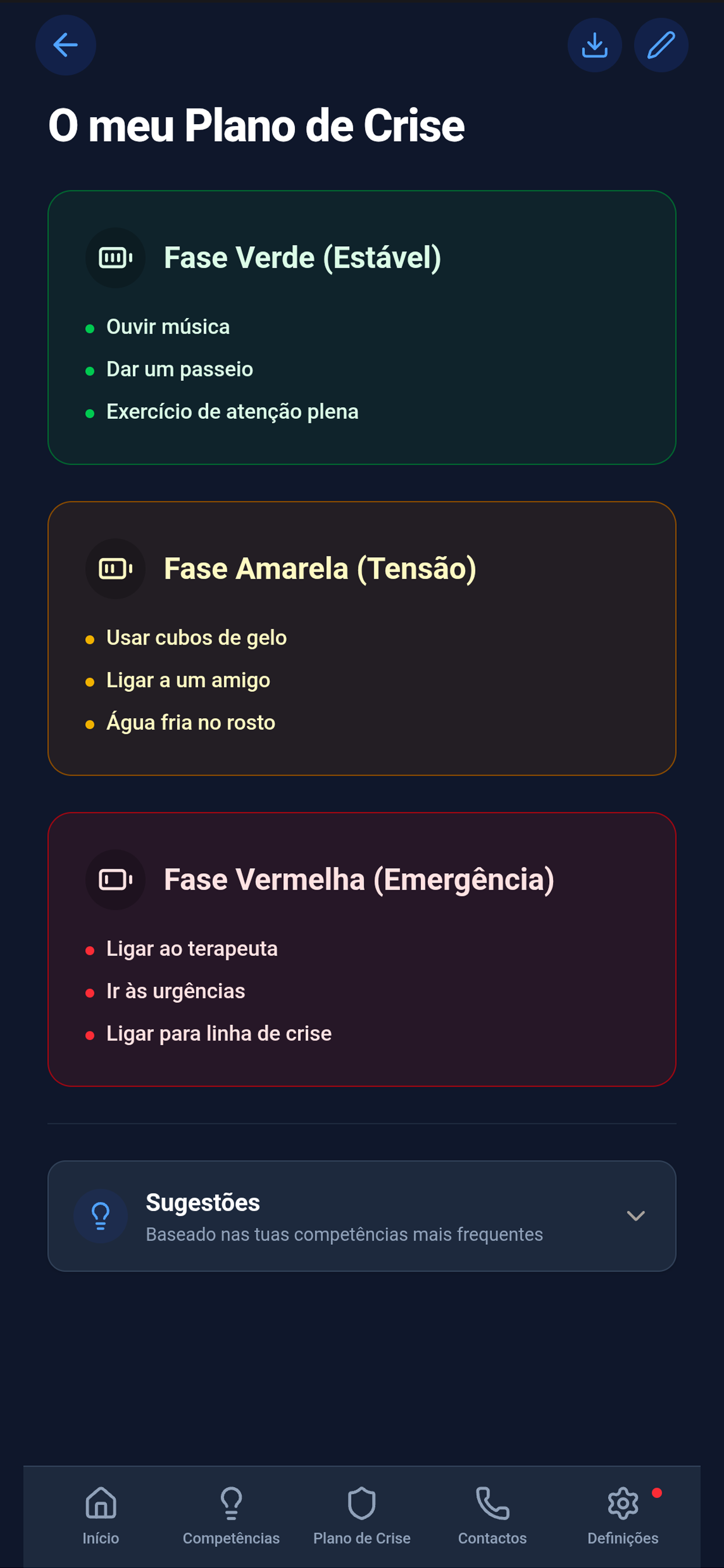 Plano de Crise Pessoal